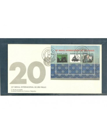 FDC481/1989 20ª Bienal Internacional de São Paulo 737