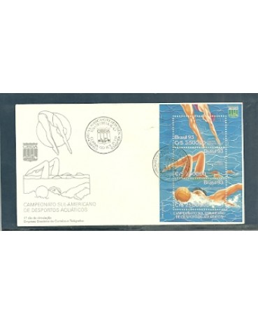 FDC583/1993 Esportes Aquáticos Bloco  -  751