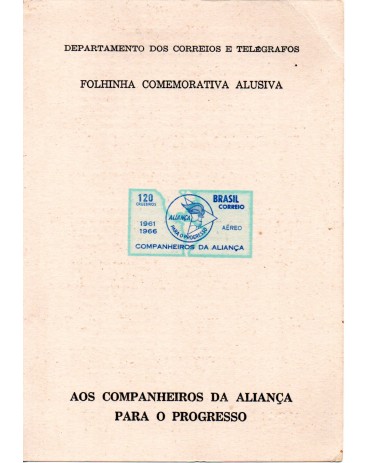 Folhinha Oficial FO-25 Aliança Para o Progresso (14.3.1966)  - 9155