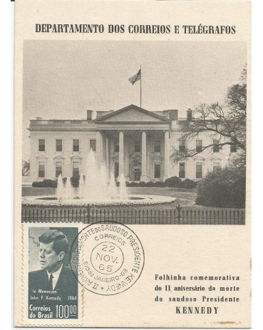 Folhinha Oficial FO-23 II Aniversário da Morte do Presidente Kennedy  9159
