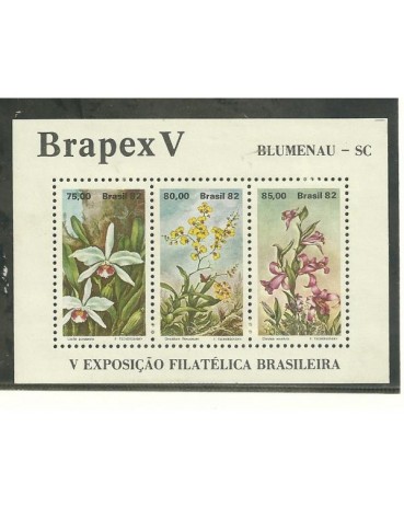 B51 Brapex V - Blumenau , Orquídeas, mint  864